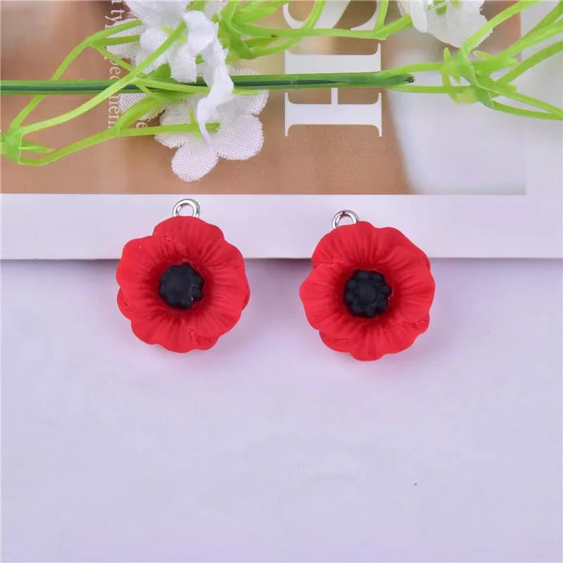 10Pcs Simulation Sunflower Charms 25/30mm for DIY Earrings, Necklace & Jewelry Making Accessories