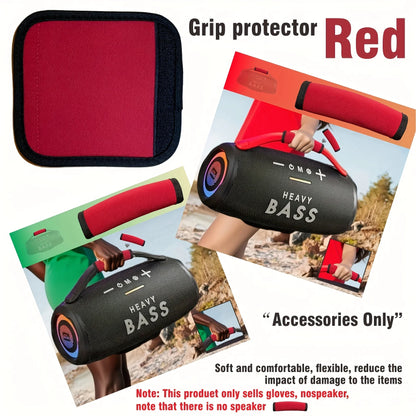 Heavy-Duty Subwoofer Handle Wrist Strap - Red Fabric Car Stereo Accessory with Non-Slip Grip, Compatible with Car Amplifier Spea