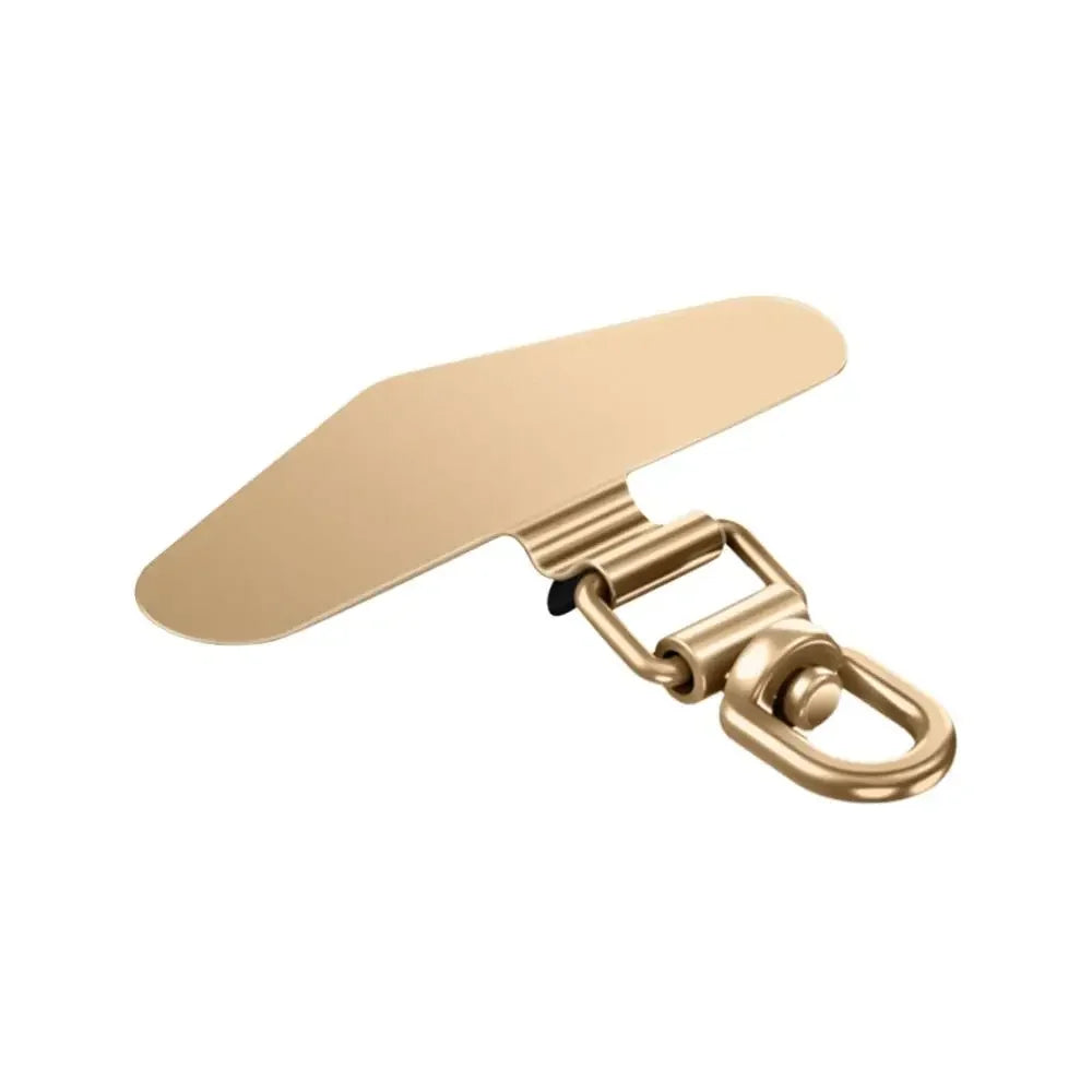 360° Rotatable Stainless Steel Phone Lanyard Clip Patch – Ultra-Thin Self-Adhesive Mobile Phone Tether Tab Holder for Case Strap Attachment