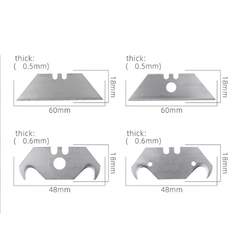 Hook Knife Blade for Dolphin Acrylic Board – PVC Plastic Floor Construction Tool for Cutting Horn Carpet Steel