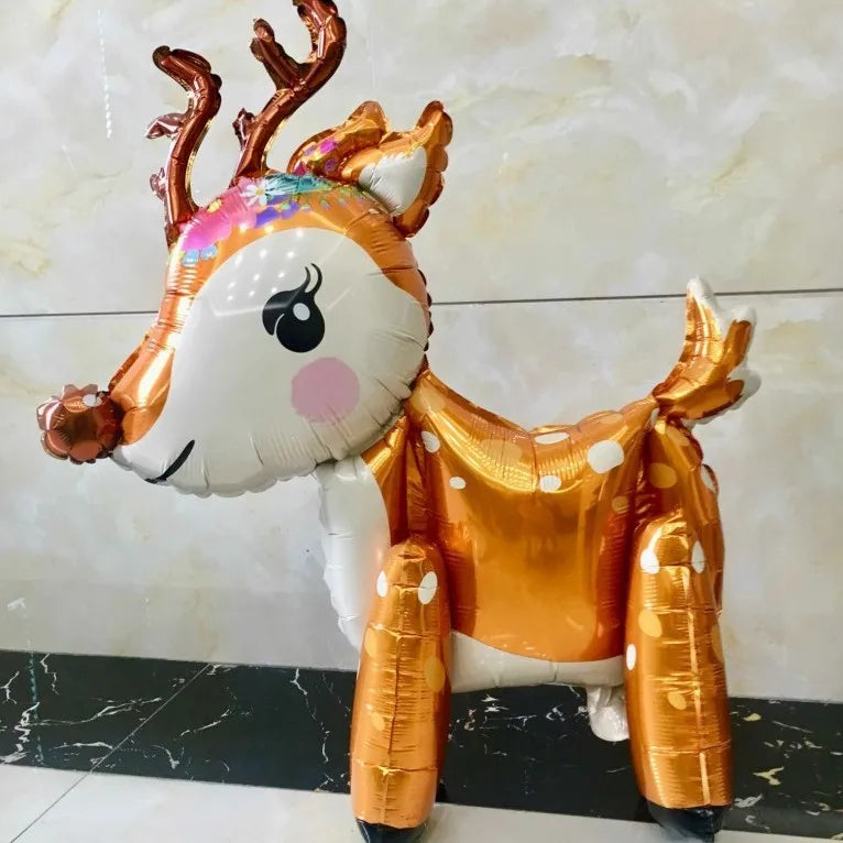 Merry Christmas Foil Balloon Set – Santa Snowman Christmas Tree Elk Cartoon Party Decorations Supplies