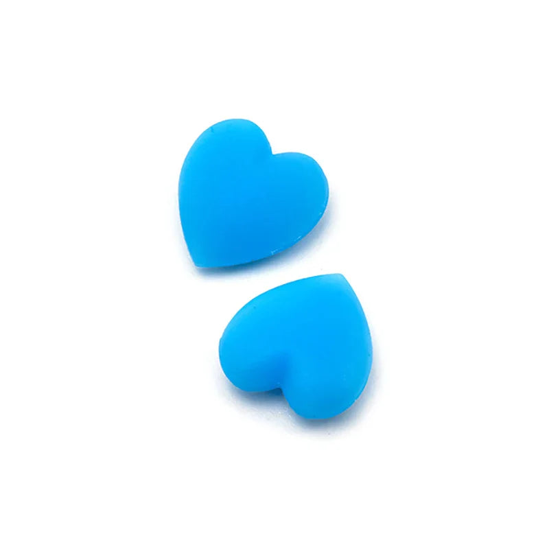 2 Pairs Heart Silicone Ear Hooks – Anti-Slip Eyeglasses Grip, Retainer Fastener Accessories