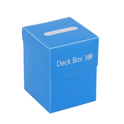 Trading Card Storage Box - 100+ Deck Game Card Carrying Case for Baseball Cards & Family Games
