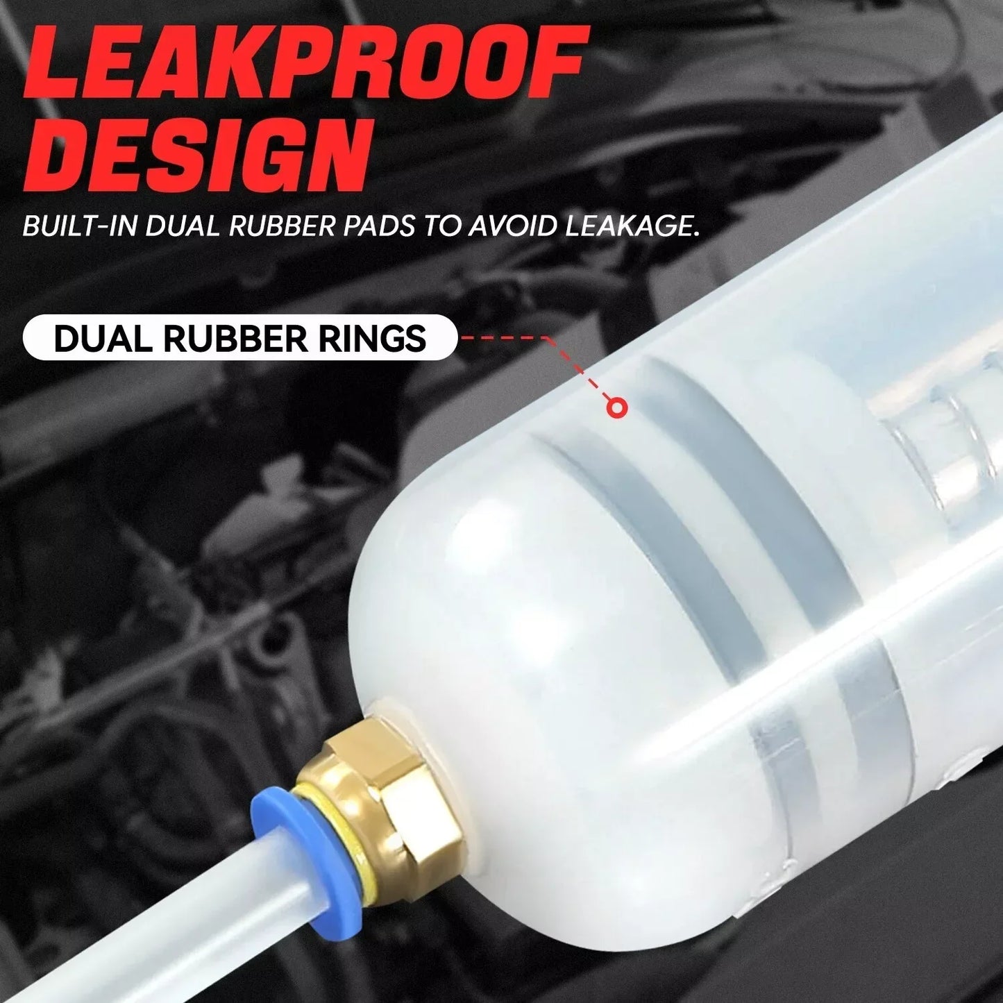 200cc/500cc Fuel Transfer Syringe Pump - Manual Oil & Brake Fluid Extractor
