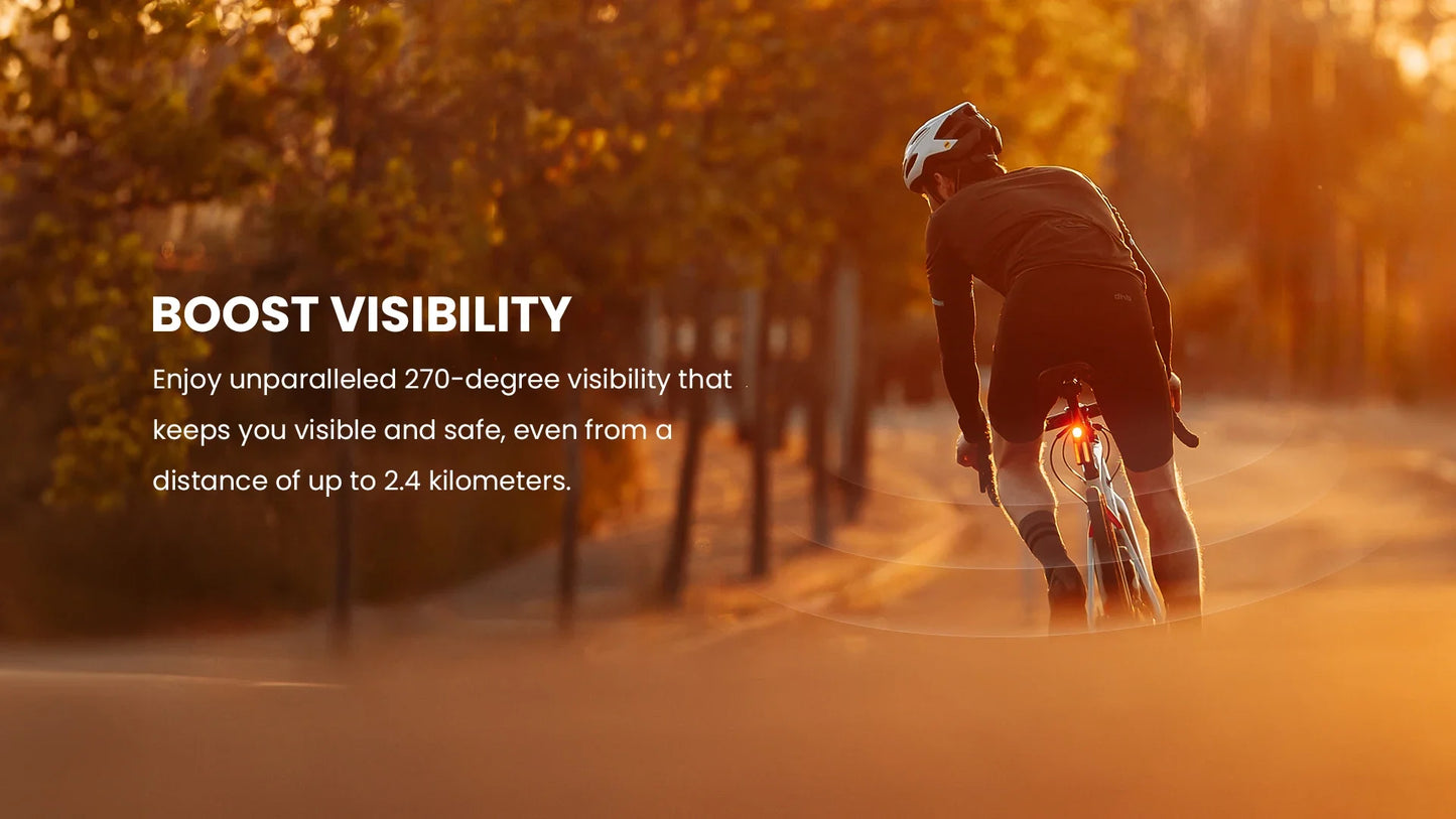 Magicshine Smart Bike Radar Tail Light – Rear View Cycling Taillight Compatible with GPS Bike Computers & Smartwatches