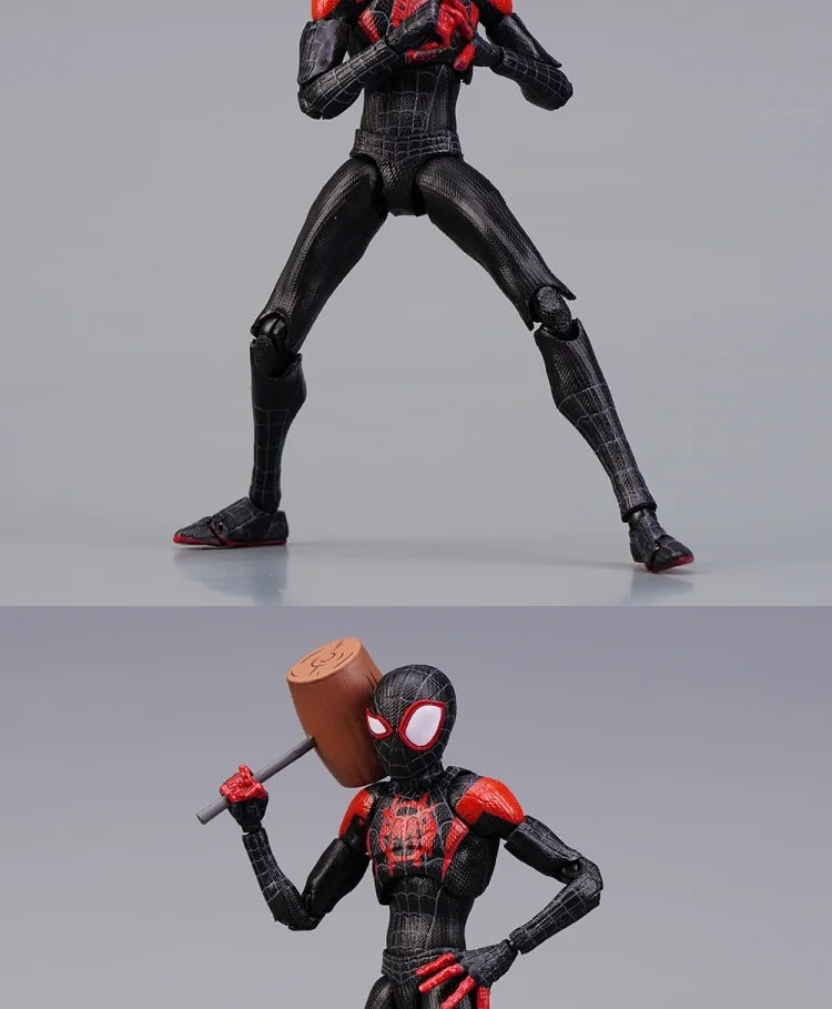 Miles Morales Spider-Man Action Figure — Into the Spider-Verse Collectible Toy for Kids Gift