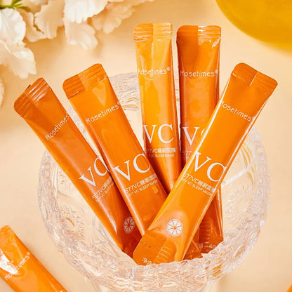 30pcs Vitamin C Sleeping Face Masks — Moisturizing, Firming & Skin Rejuvenation, No-Wash Disposable Facial Masks