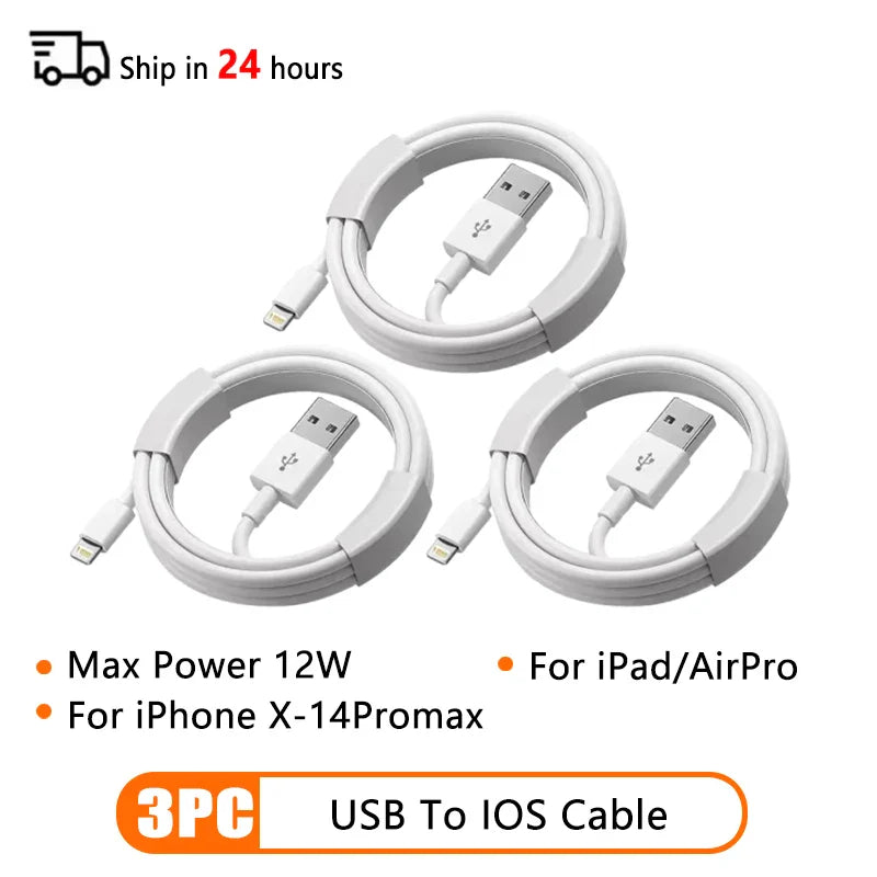 PD 60W USB-C to USB-C Fast Charging Cable – 2M Power Delivery Cord for iPhone 6-16 Series, iPad & USB-A Devices