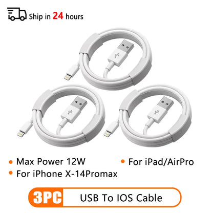 PD 60W USB-C to USB-C Fast Charging Cable – 2M Power Delivery Cord for iPhone 6-16 Series, iPad & USB-A Devices