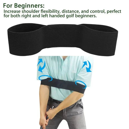 Professional Elastic Golf Swing Trainer Arm Band – Gesture Corrector for Men, Women & Beginners