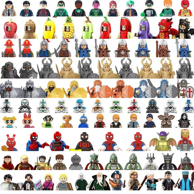 Marvel Superhero Mini Building Blocks – Captain America & Joker Two-Faced Man Movie Toy for Kids