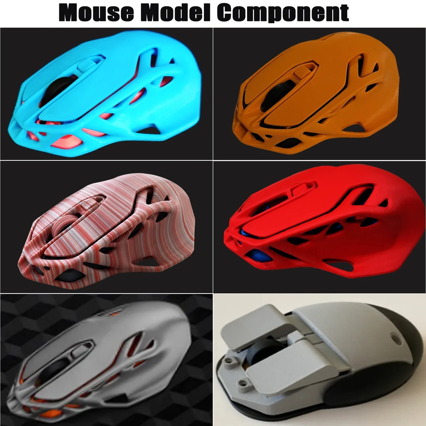 Bambu Lab 3D Printing DIY Creative Model – Wireless Mouse, Aviation Engine, LED Light Kit 001 for 3D Printer