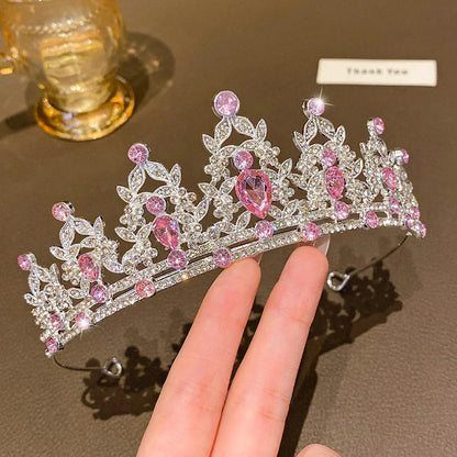 Fashionable Crown Headband - Sweet Hair Accessory for Performances & Birthdays