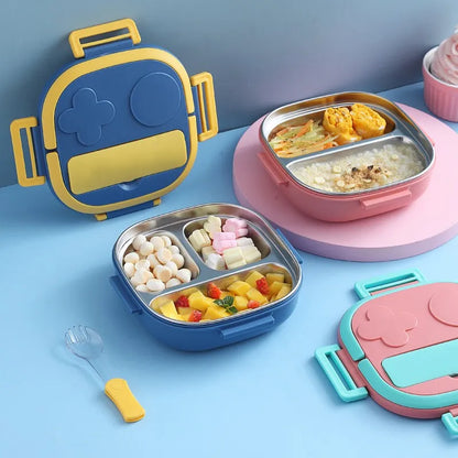 Outing Tableware - Portable 304 Stainless Steel Lunch Box for Baby, Child, Student - Outdoor Camping and Picnic Food Container Bento Box