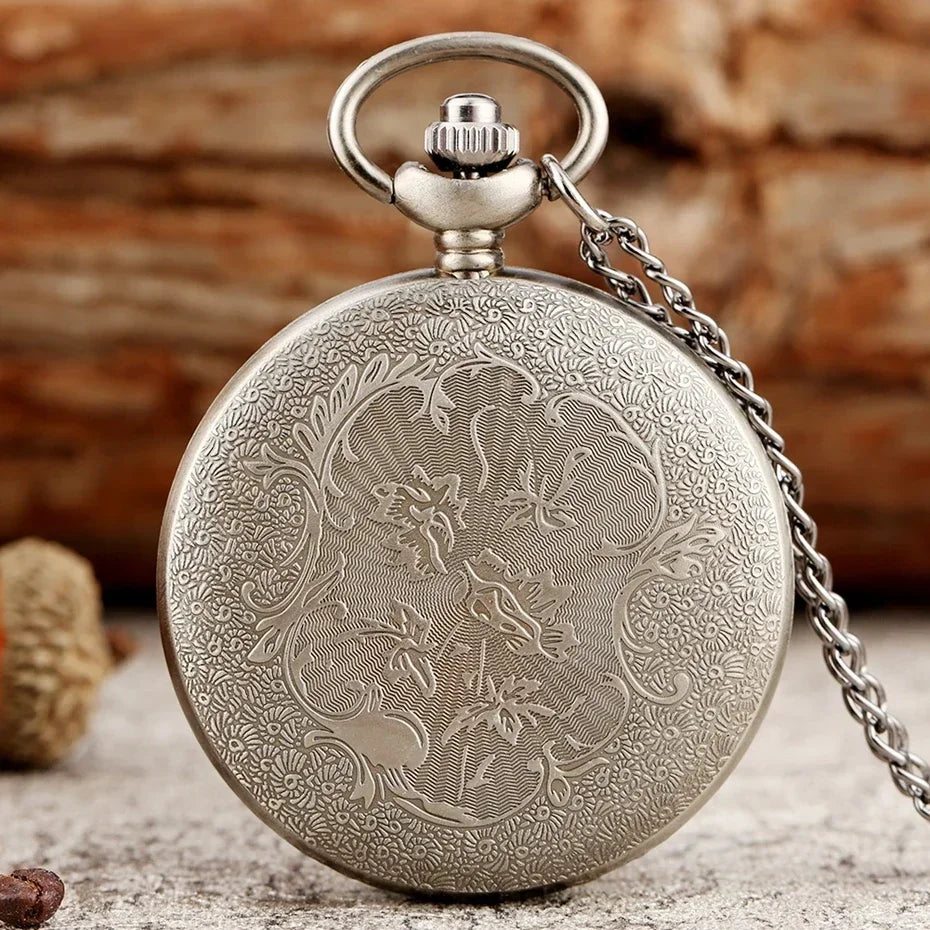 Eye of Providence Triangle Devil Quartz Pocket Watch - Gravity Bill Cipher Fall Time Gem Necklace Pendant Clock Gift