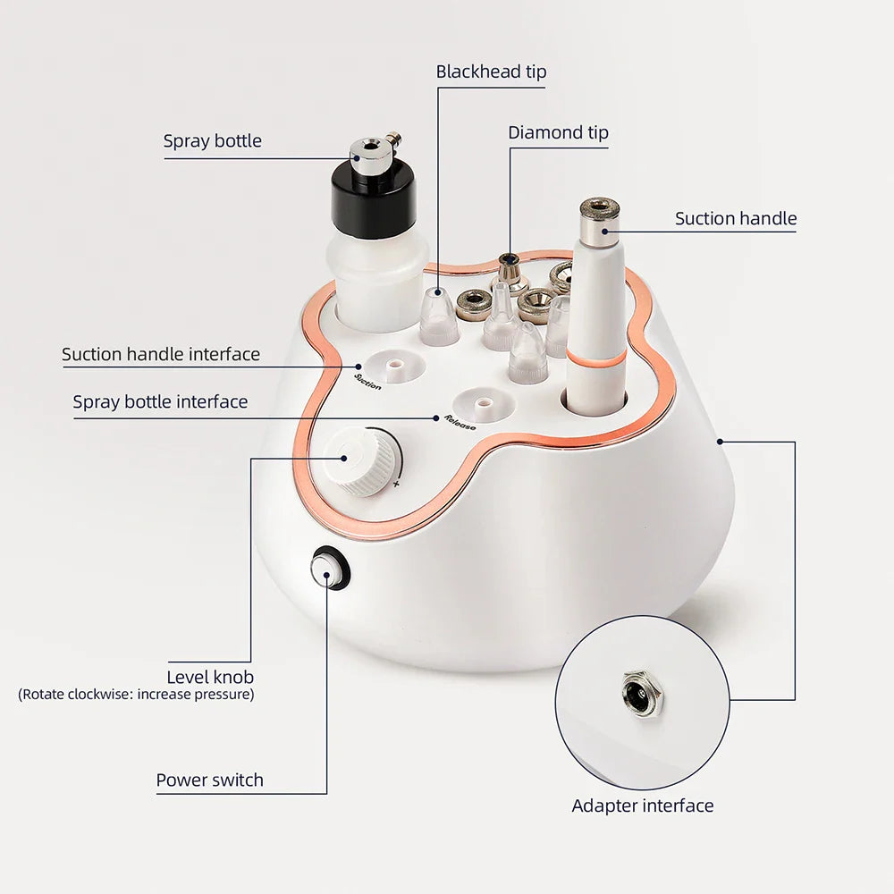 Professional Diamond Microdermabrasion Machine – At-Home Facial Peeling & Deep Cleaning Skin Care Tool