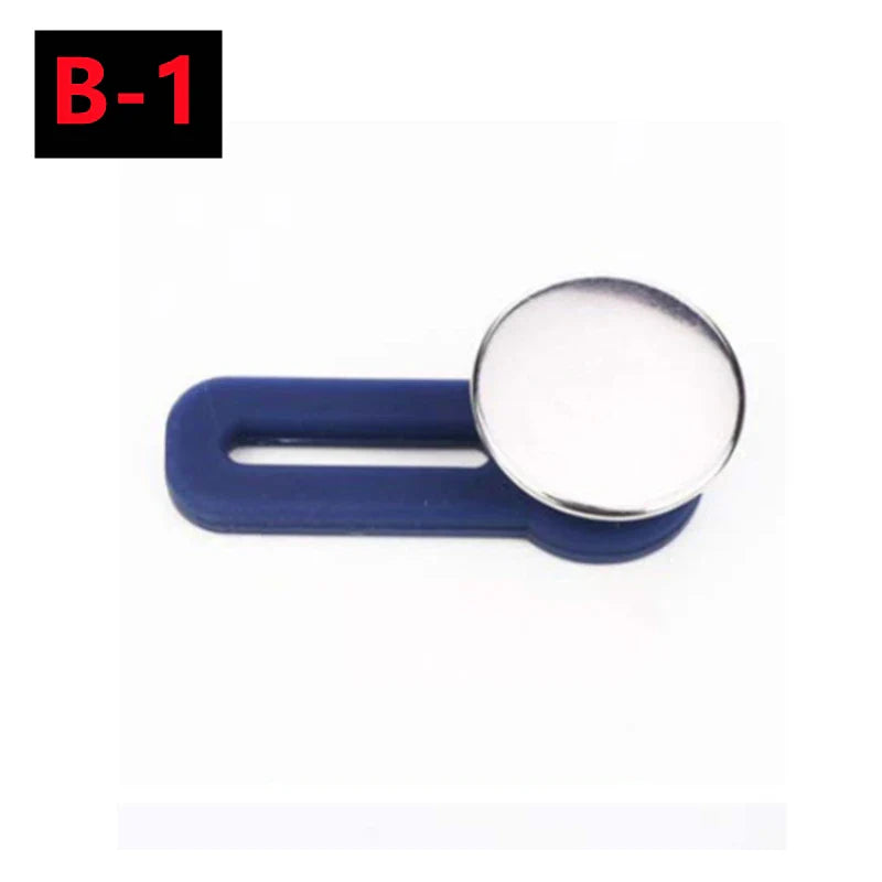 Adjustable Metal Button Extender for Jeans & Pants – Retractable Waistband Expander (1/5/10PCS Sewing Free)