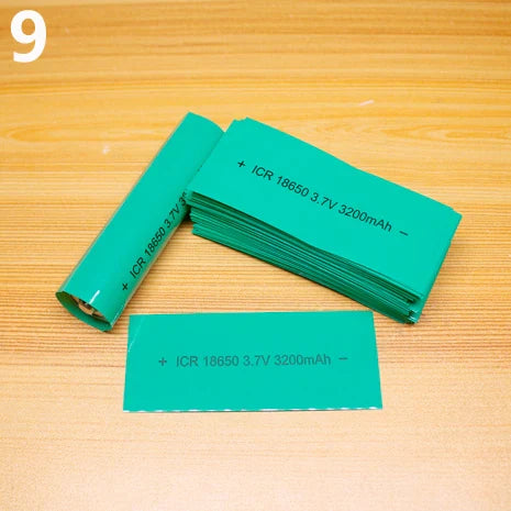 100pcs 18650 Lithium Battery Heat Shrink Wrap PVC Sleeves – Insulation Packaging Film for Battery Protection