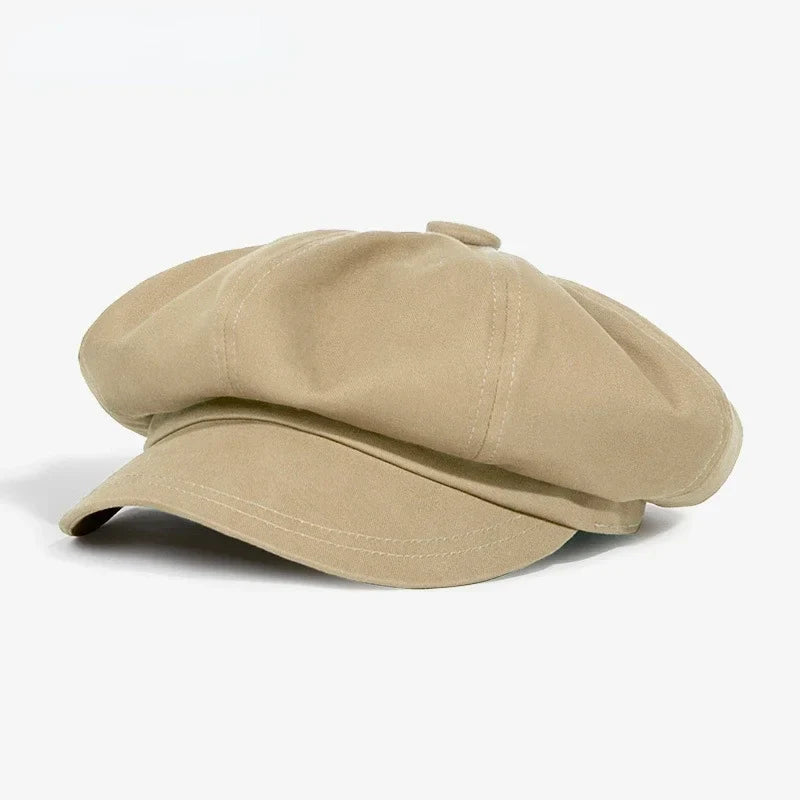 Fashion Beret Hat for Men and Women - Spring Summer Versatile Classic Casquette, Retro Octagonal Painter Sun-Cap for Teens