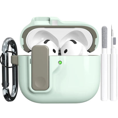 Safety Lock Shockproof Case for AirPods 4 – Protective Wireless Earbuds Case with Cleaning Kit
