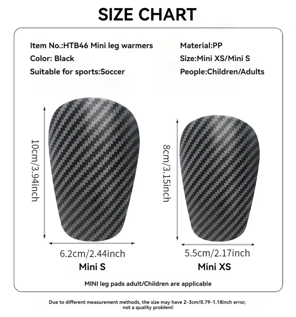 Loogdeel Mini Soccer Shin Guards - Extra Small Football Shin Guards for Kids & Adults, Protective Equipment