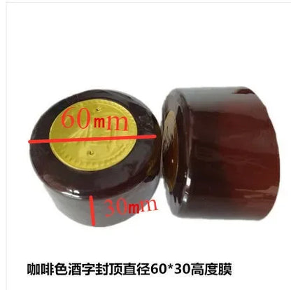 100PCS Wine Bottle Heat Shrink Capsules – Shrink Film Caps for Straight Mouth Bottles Wine Sealing Wrap
