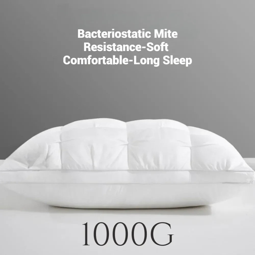 Comfortable Sleeping Pillow – 5-Star Hotel Quality, Soft Three-Dimensional Bilateral Washed Solid Color Pillow
