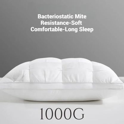Comfortable Sleeping Pillow – 5-Star Hotel Quality, Soft Three-Dimensional Bilateral Washed Solid Color Pillow