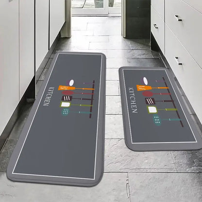 Multi-Purpose Sponge Water Absorption Mat — Anti-Skid, Moisture-Absorbing, Machine-Washable Carpet for Kitchen & Bathroom