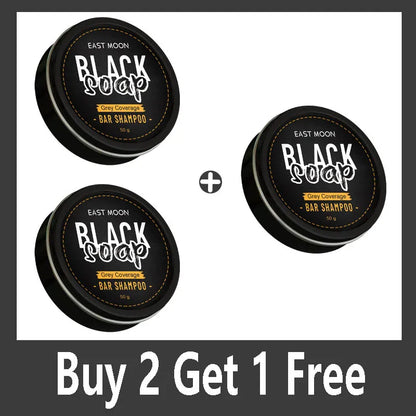 Polygonum Multiflorum Black Hair Soap — Darkening Shampoo Bar for Gray Hair Repair, Face & Body, Men & Women