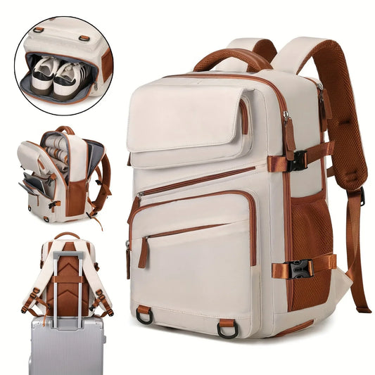 Expandable Business Backpack for Men & Women, Large Capacity Laptop Travel Backpack & Computer Bag