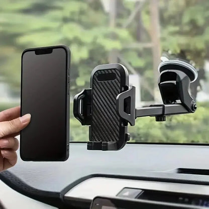 Car Suction Cup Phone Holder: Mount Stand for iPhone, Xiaomi, Huawei, Samsung