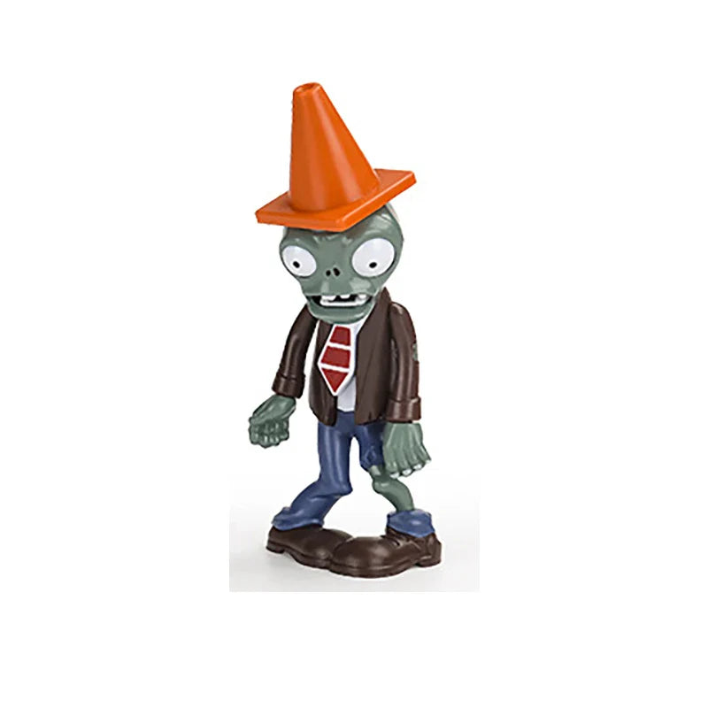 Plants vs Zombies Anime Action Figures – Peashooter & Pirate Zombie Model Set, Collectible Game Characters Kids Toy Gift Statue Figures