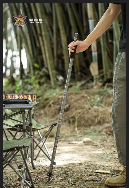 Folding Multifunctional Hiking Poles – Ultralight Telescopic Trekking Poles for Outdoor Camping & Tactical Use