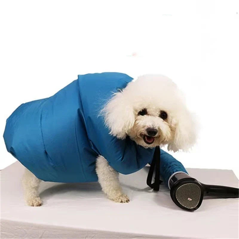 Portable Pet Dogs Drying Bag - Fast Blow Dryer Hair Solution - Foldable Grooming Bag for Efficient Pet Hair Drying