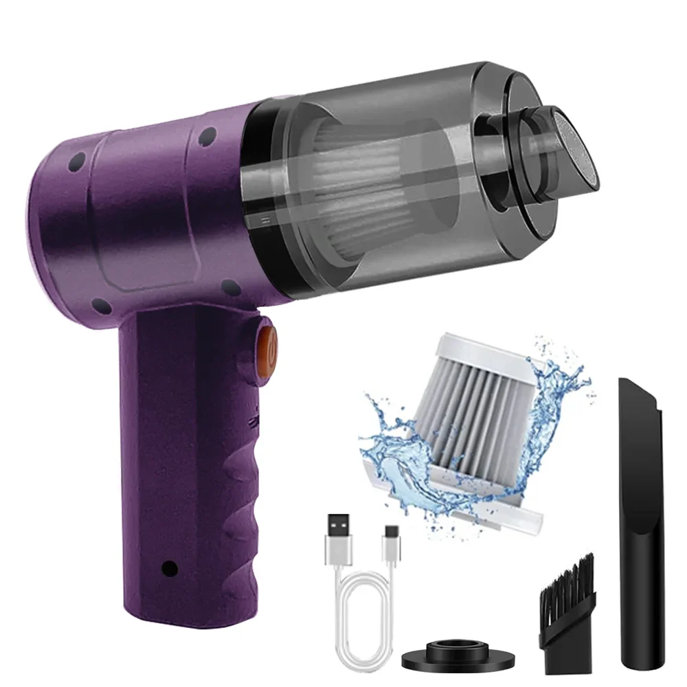 15000PA Handheld Cordless Vacuum – High-Power Compressed Air Dust Collector & Mini Car Cleaner