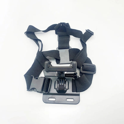 First-Person Adjustable Chest Strap Mount – Action Camera & Mobile Phone Holder for Cycling, Skiing, Outdoor Recording