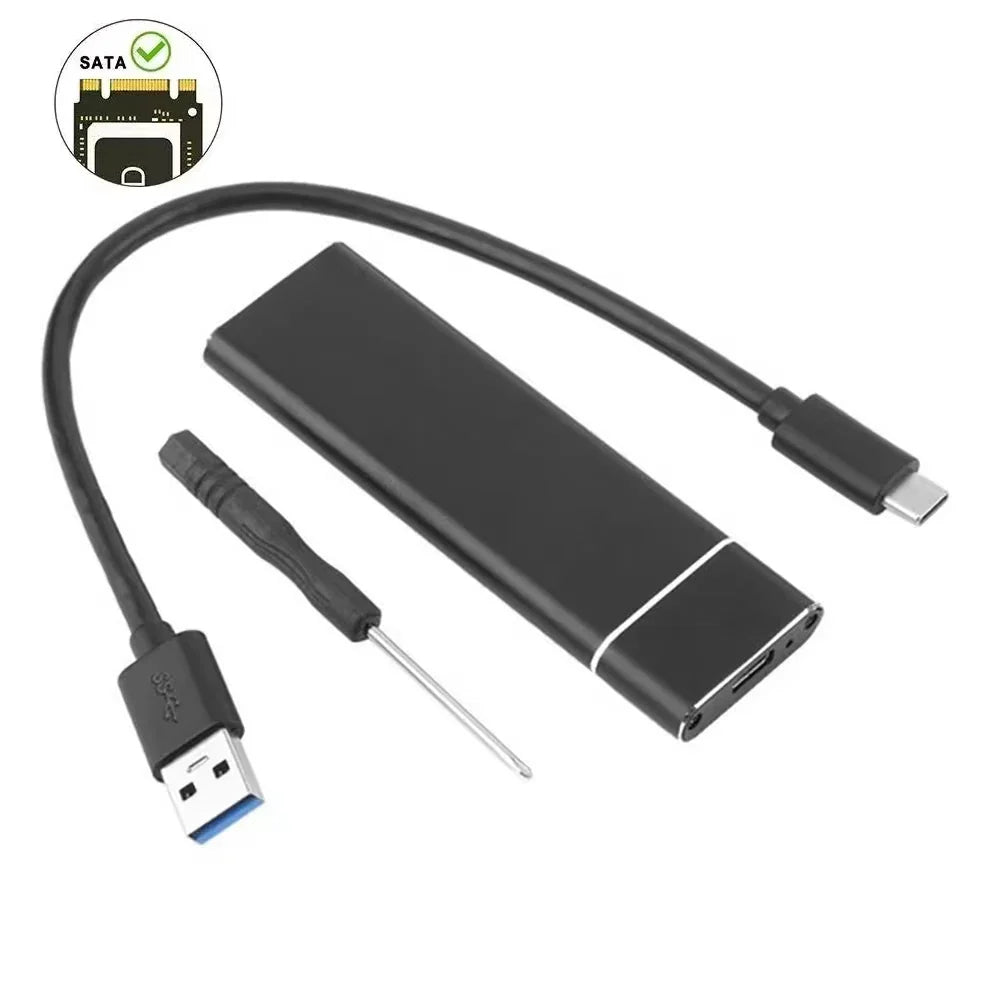 M2 SSD Case – M.2 NVMe SATA SSD Enclosure Adapter, 10Gbps USB 3.2 Gen2, USB-C External Enclosure, Supports M, B & B&M Keys