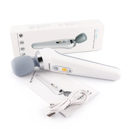 USB Handheld Electric Wand Massager – High-Frequency Deep Tissue Body, Neck & Back Muscle Relaxation Vibrator