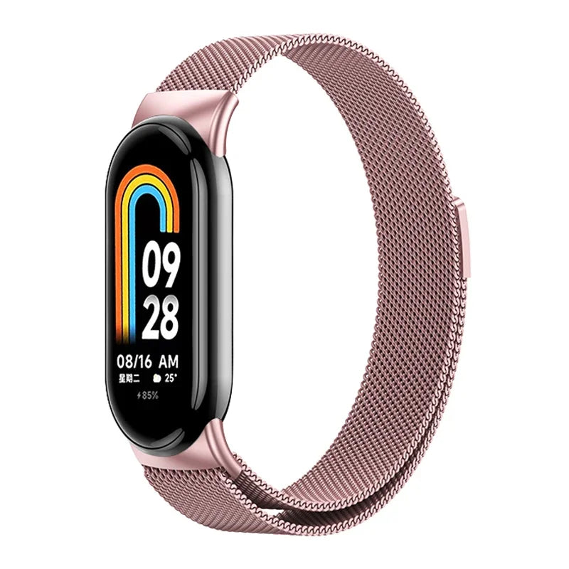 Metal Stainless Steel Strap for Xiaomi Mi Band 8 & 9 – Replacement Smart Bracelet Watchband