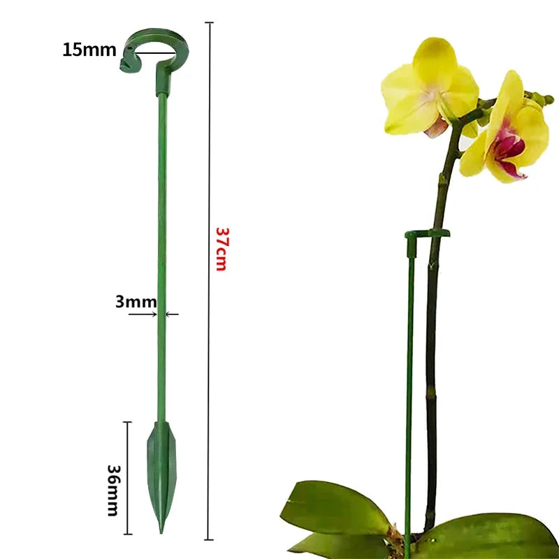 Reusable Plastic Plant Supports - Flower & Vegetable Fixing Brackets for Garden Stems (2/5/10 PCS)