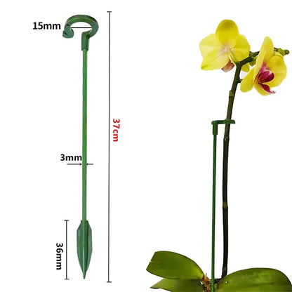 Reusable Plastic Plant Supports - Flower & Vegetable Fixing Brackets for Garden Stems (2/5/10 PCS)