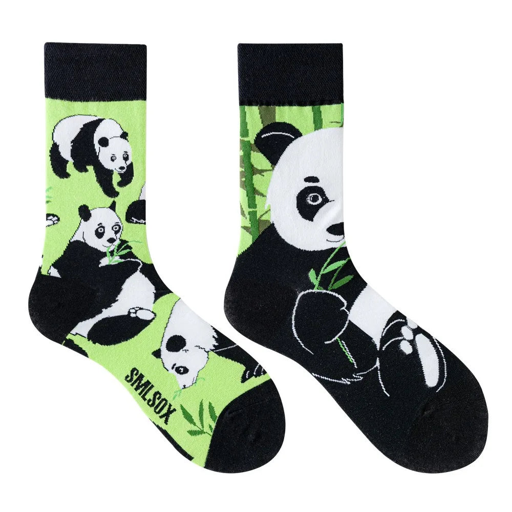 Unisex AB Tide Animal Cotton Socks – Colorful Cat, Dog, Koala, Cow Crew Socks for Men & Women, Four Seasons Gift