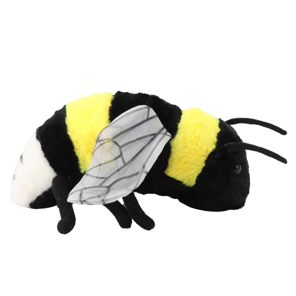 Lifelike Bee Plush Toy – Soft Stuffed Honeybee for Kids, Insect Lovers & Home Decoration (2 Sizes)