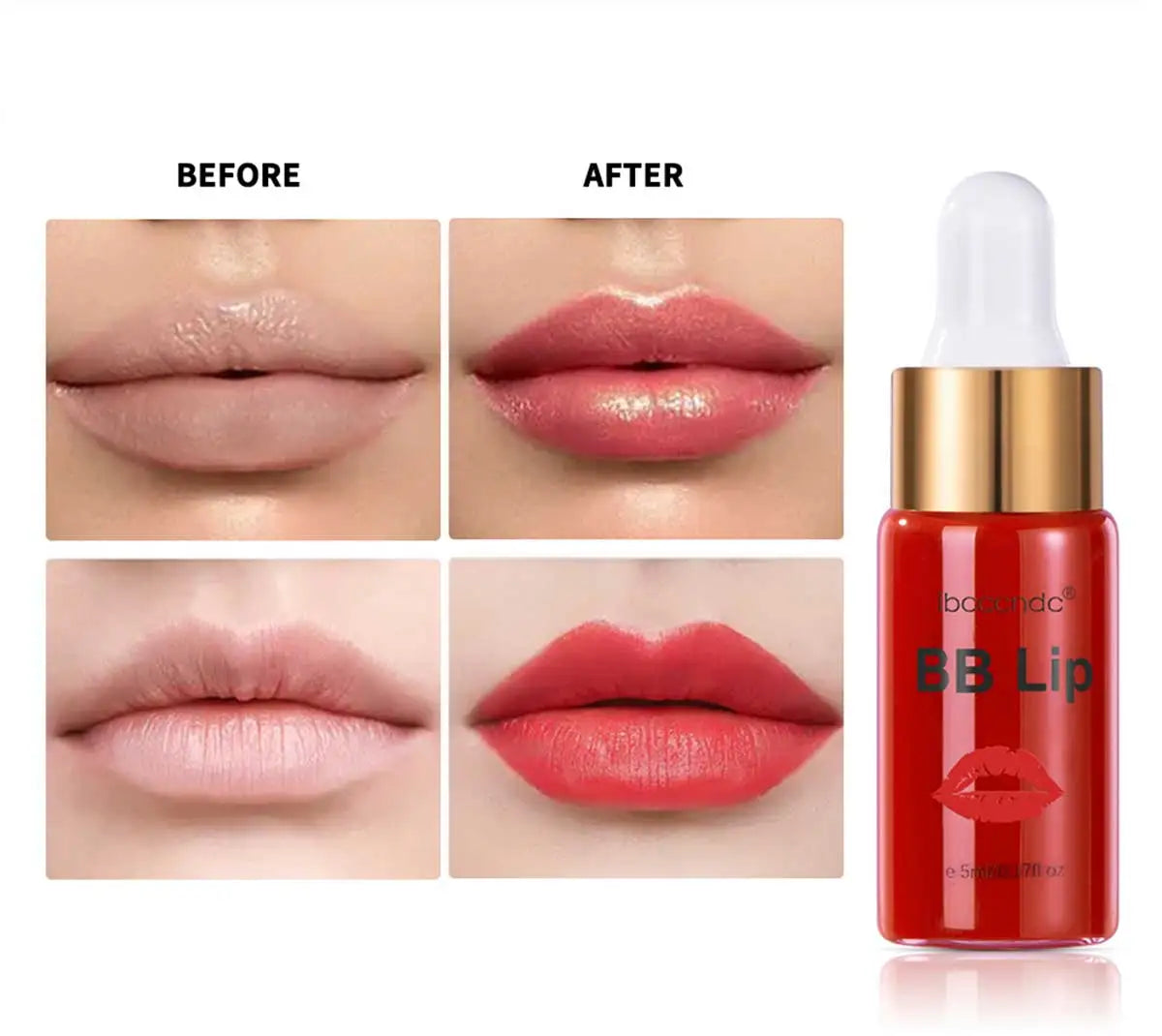 BB Lips Ampoule Serum Starter Set – Semi-Permanent Tinted Lip Gloss, Moisturizing & Long-Lasting Lip Care with Free Shipping
