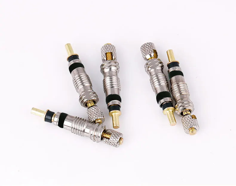 Deemount Presta Valve Core Replacement — Brass FV Nozzle with Alloy Remover Tool for MTB & Road Bikes