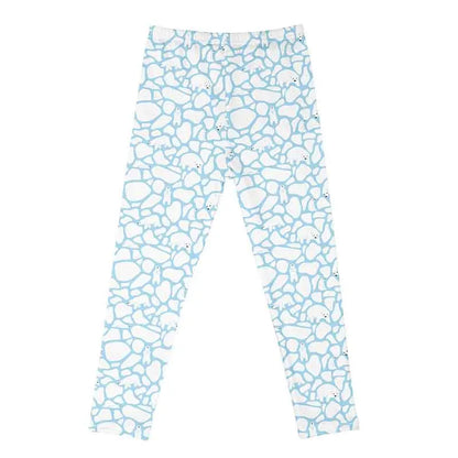 Kids Girls Cartoon Print Leggings – Soft Milk Silk Casual Stretch Sports Pants for Baby Girls Comfortable Trousers 4–12Y