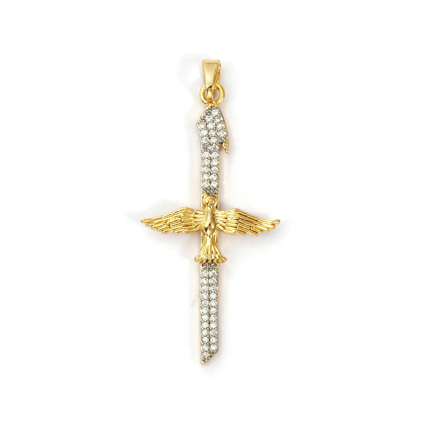 18K Gold Plated Sunflower Star Pendant – Brass Micro Pave Cubic Zirconia DIY Necklace Jewelry Making Charm