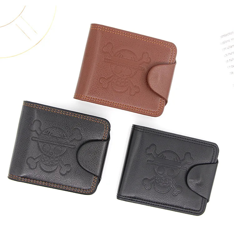 Men's Short Bifold Wallet – Slim Faux Leather Business Card Holder, Billfold Purse Clutch for ID & Credit Cards