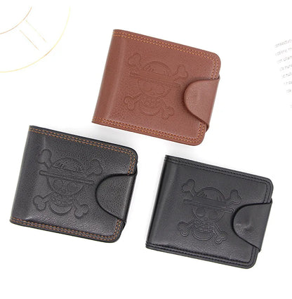 Men's Short Bifold Wallet – Slim Faux Leather Business Card Holder, Billfold Purse Clutch for ID & Credit Cards